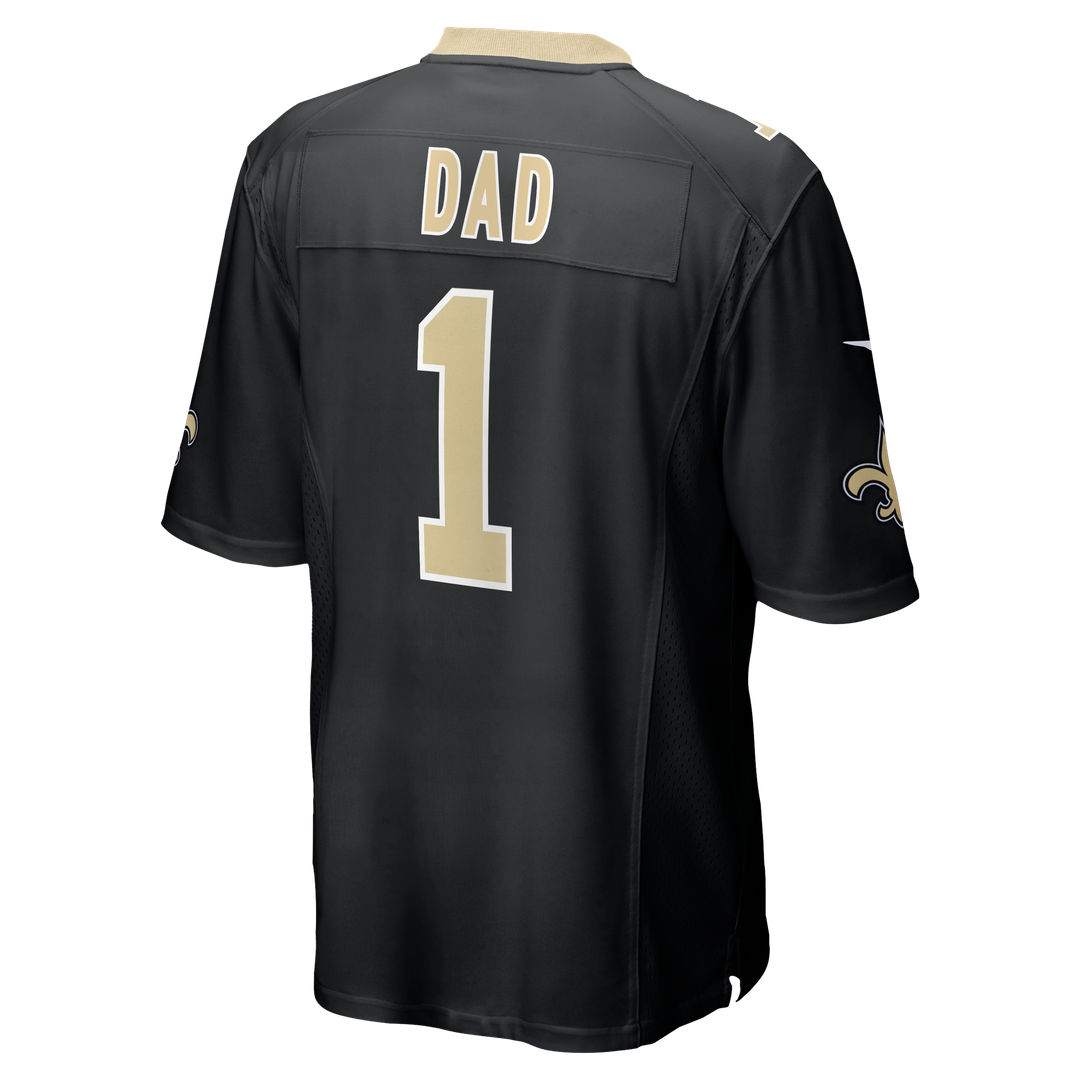 Number 1 Dad New Orleans Saints Nike Game Jersey - Black