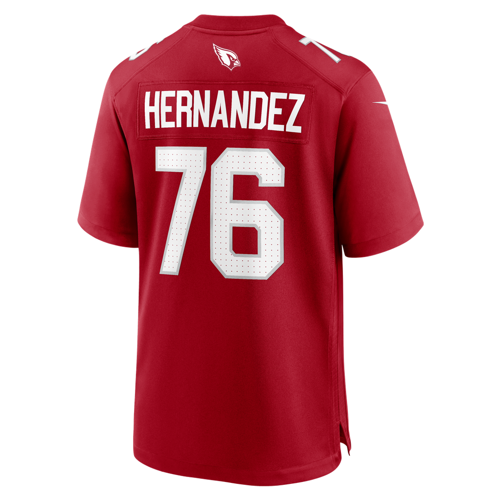 Will Hernandez Arizona Cardinals Nike Team Game Jersey -  Cardinal