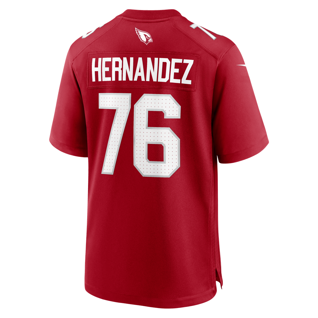 Will Hernandez Arizona Cardinals Nike Team Game Jersey -  Cardinal