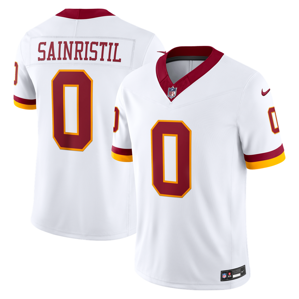 Mike Sainristil Washington Commanders Nike Vapor F.U.S.E. Stitched Limited Jersey - White
