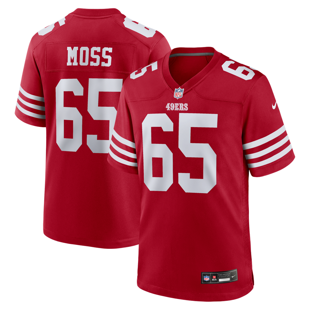 Drew Moss San Francisco 49ers Nike Team Game Jersey -  Scarlet