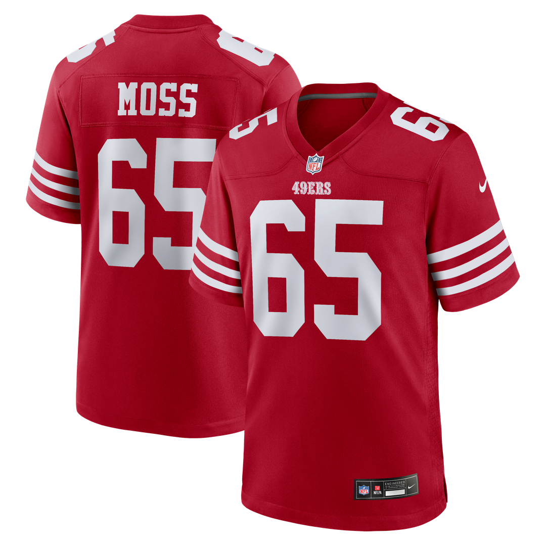 Drew Moss San Francisco 49ers Nike Team Game Jersey -  Scarlet