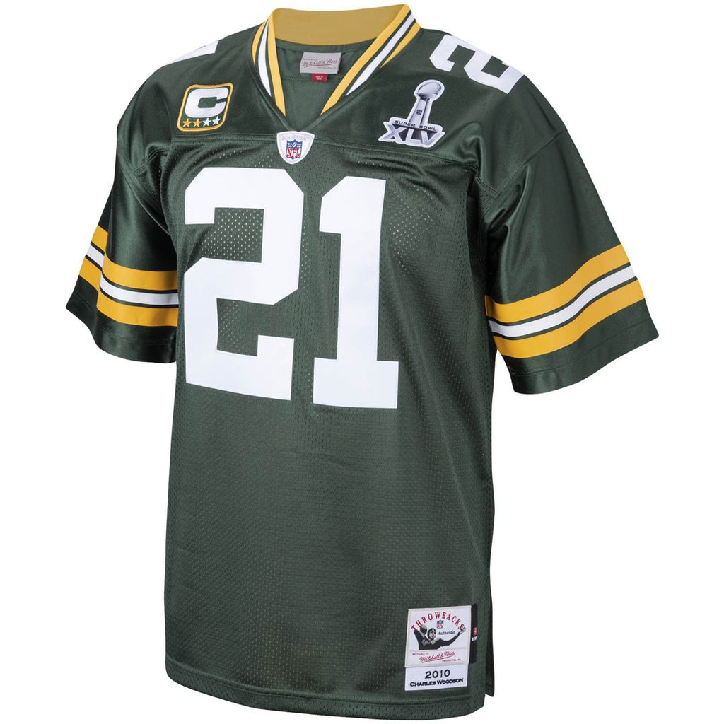 Charles Woodson Green Bay Packers 2010 Mitchell & Ness Authentic Throwback Retired Player Jersey - Green