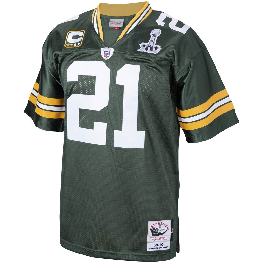 Charles Woodson Green Bay Packers 2010 Mitchell & Ness Authentic Throwback Retired Player Jersey - Green