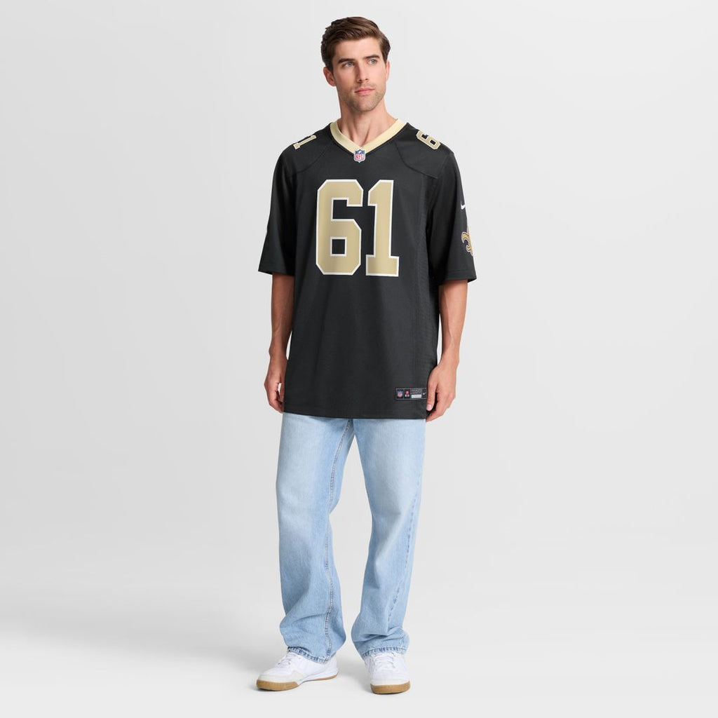 Drew Desjarlais New Orleans Saints Nike Game Player Jersey - Black