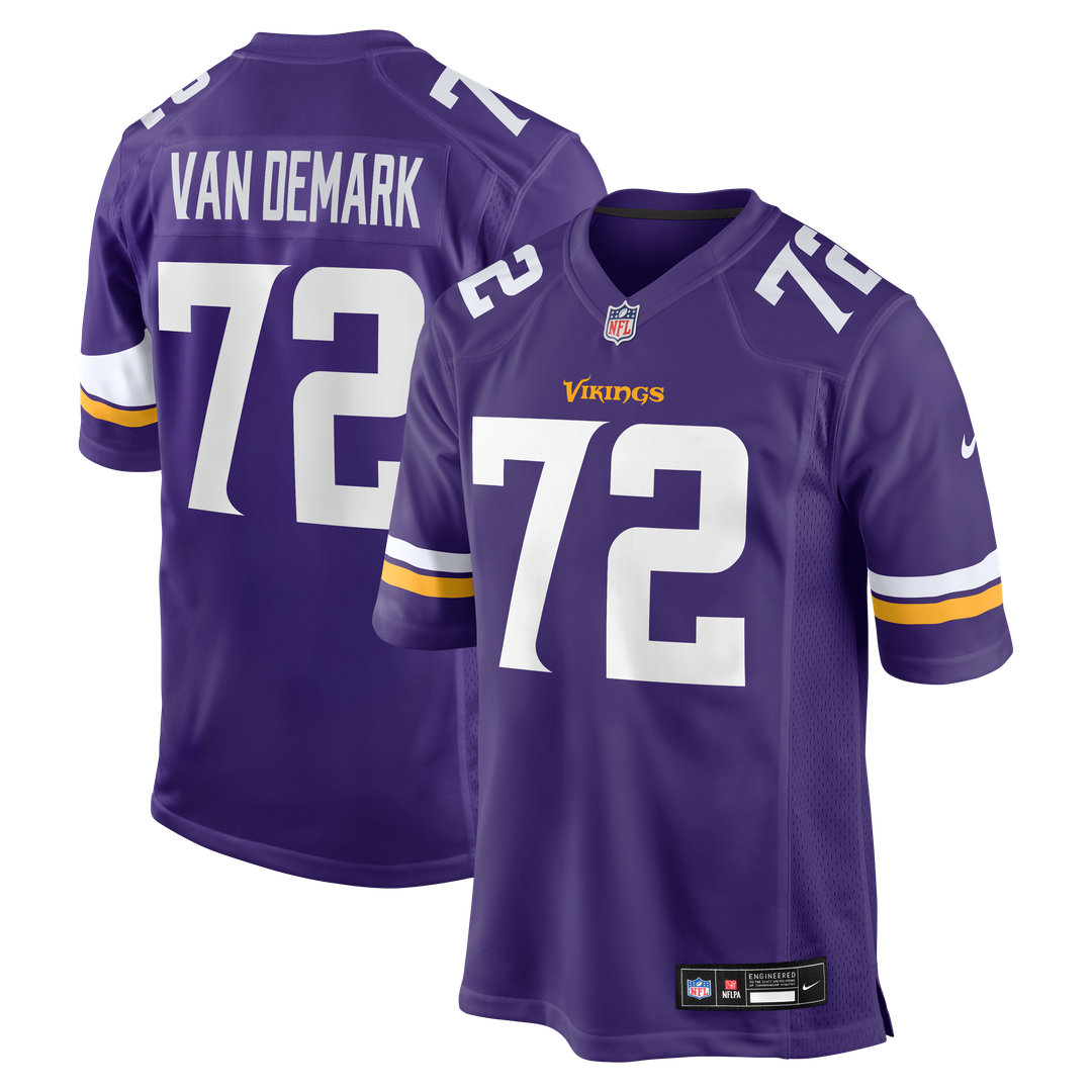Ryan Van Demark Minnesota Vikings Nike Team Game Jersey -  Purple