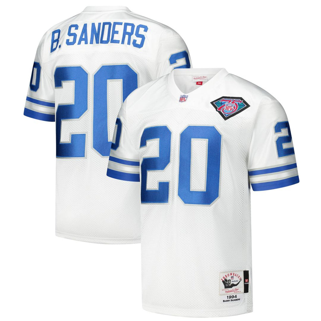 Barry Sanders Detroit Lions 1994 Mitchell & Ness Authentic Throwback Retired Player Jersey - White