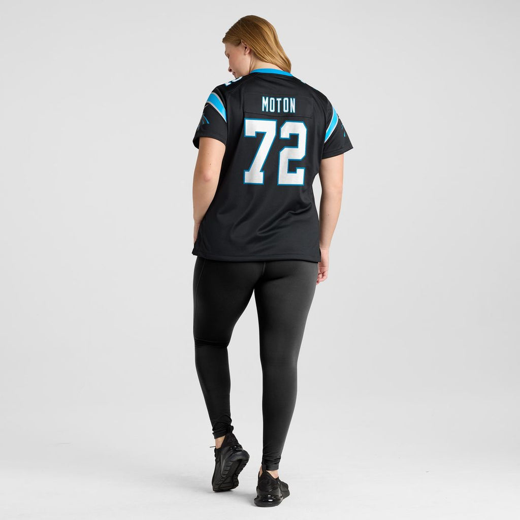 Taylor Moton Carolina Panthers Nike Women's Team Game Jersey - Black