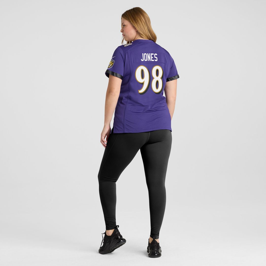 Travis Jones Baltimore Ravens Nike Women's Player Game Jersey - Purple
