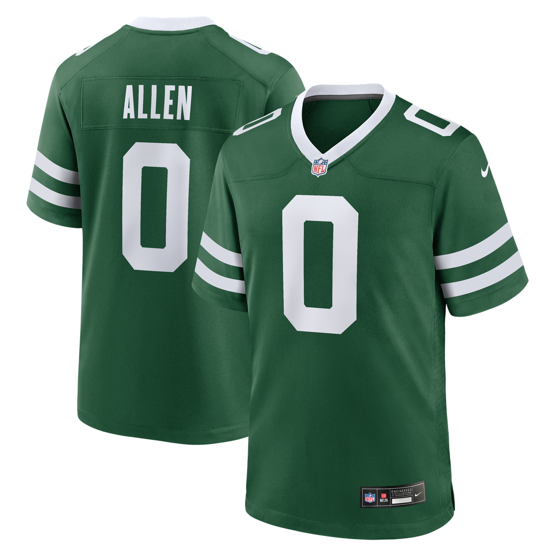 Braelon Allen New York Jets Nike Game Jersey - Legacy Green