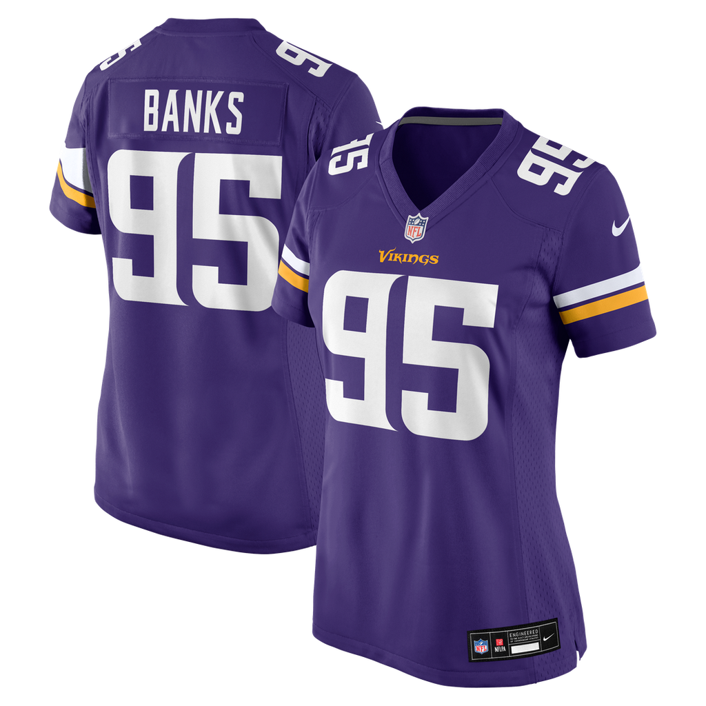 Caleb Banks Minnesota Vikings Nike Women's Team Game Jersey -  Purple