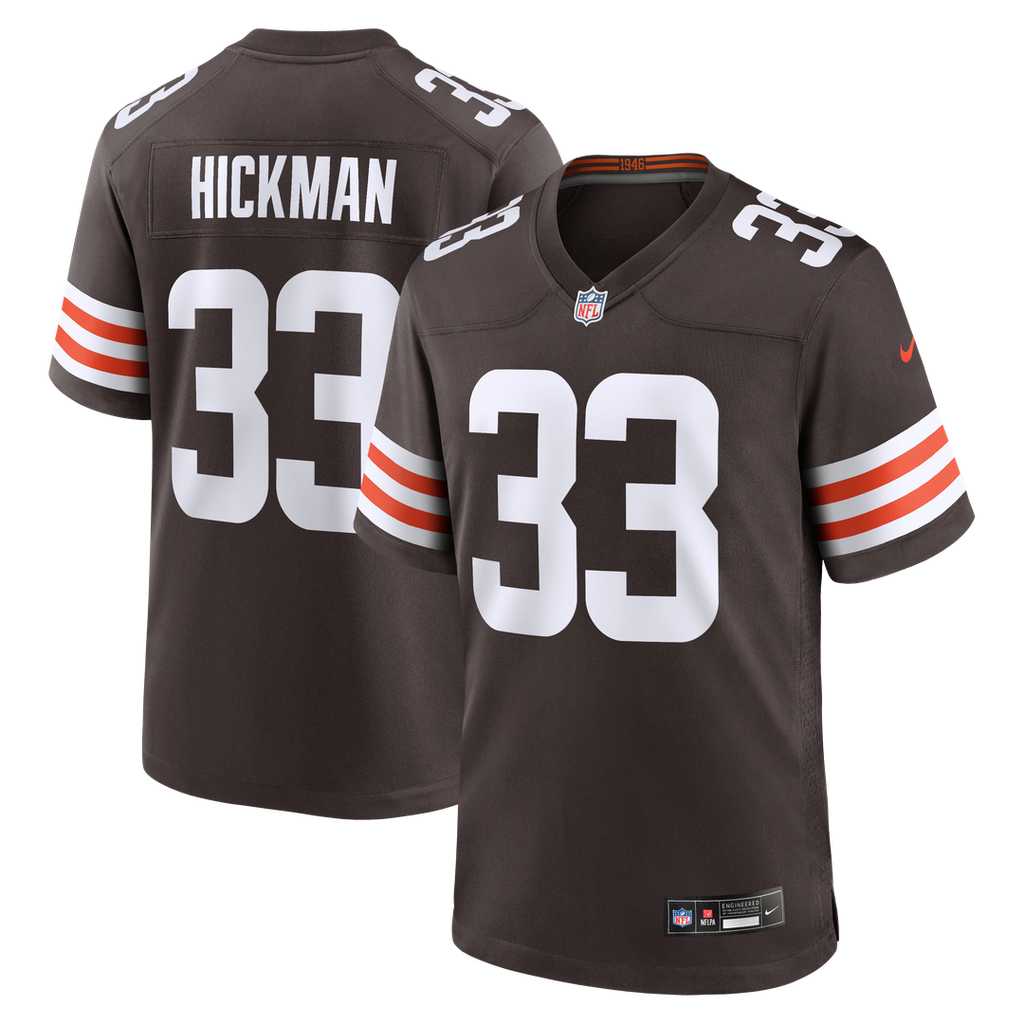 Ronnie Hickman Cleveland Browns Nike Team Game Jersey -  Brown
