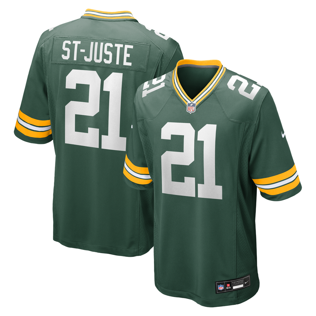 Benjamin St-Juste Green Bay Packers Nike Team Game Jersey -  Green