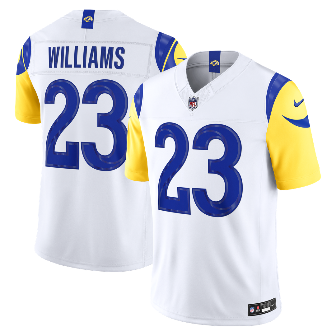 Kyren Williams Los Angeles Rams Nike Vapor F.U.S.E. Stitched Limited Jersey - White