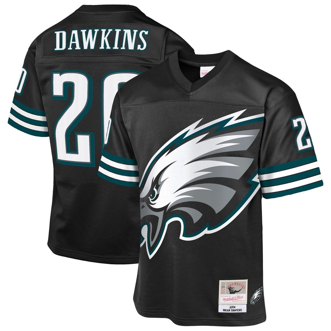 Brian Dawkins Philadelphia Eagles Mitchell & Ness Youth 2004 Throwback Fashion Jersey - Black