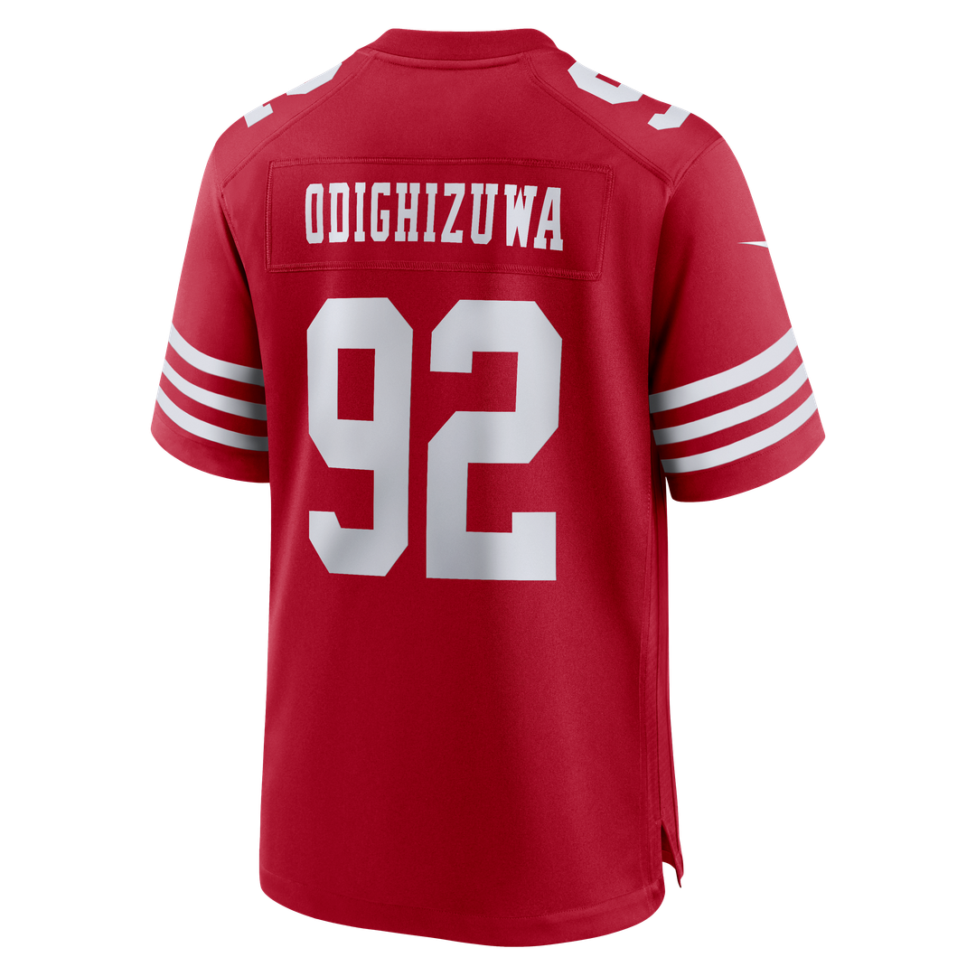 Osa Odighizuwa San Francisco 49ers Nike Team Game Jersey -  Scarlet
