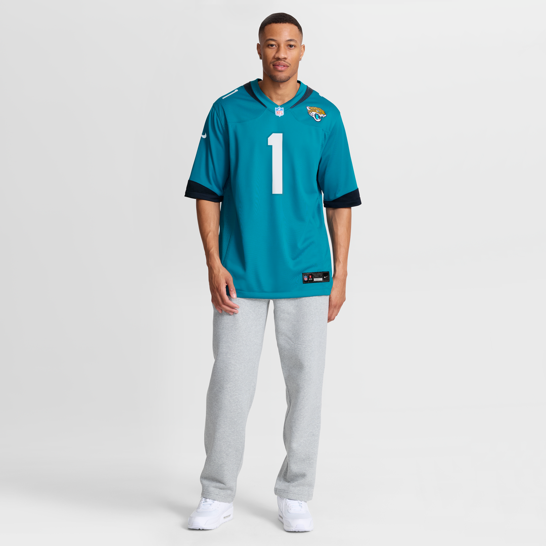 Number 1 Groom Jacksonville Jaguars Nike Game Jersey - Teal