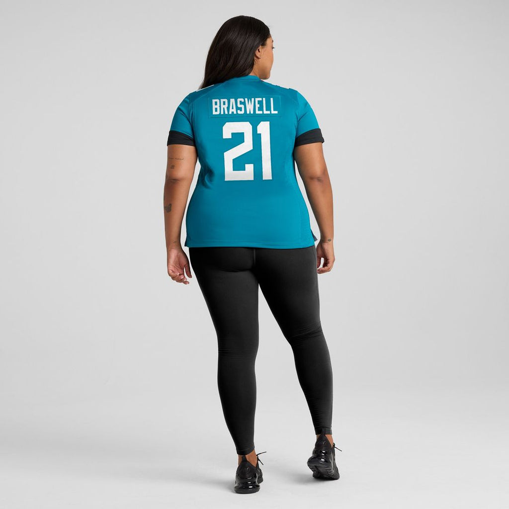 Christian Braswell Jacksonville Jaguars Nike Women's Team Game Jersey -  Teal