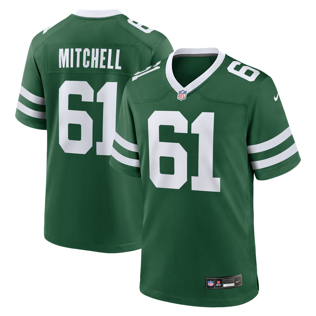 Max Mitchell New York Jets Nike Team Game Jersey - Legacy Green