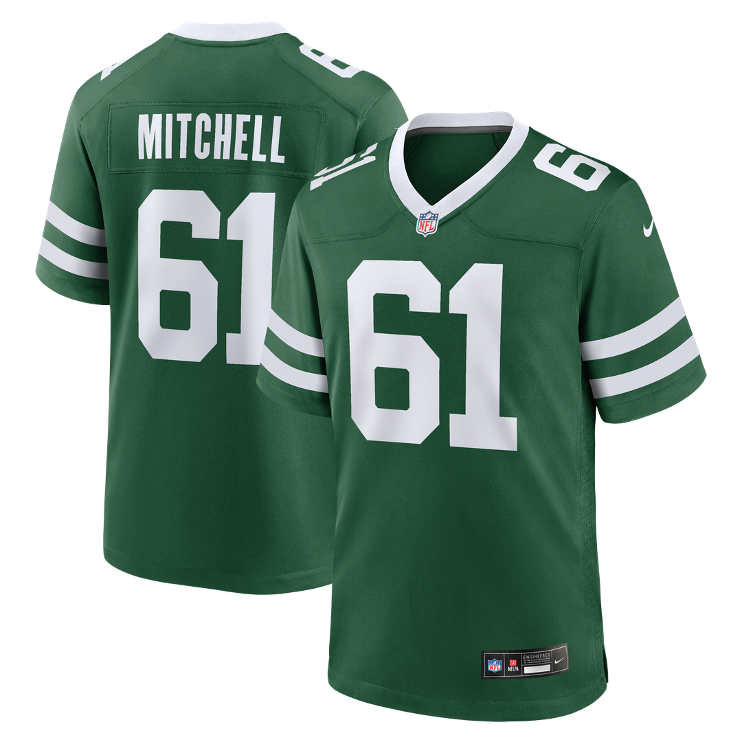 Max Mitchell New York Jets Nike Team Game Jersey - Legacy Green