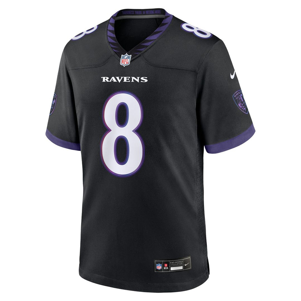 Lamar Jackson Baltimore Ravens Nike Alternate Game Jersey - Black
