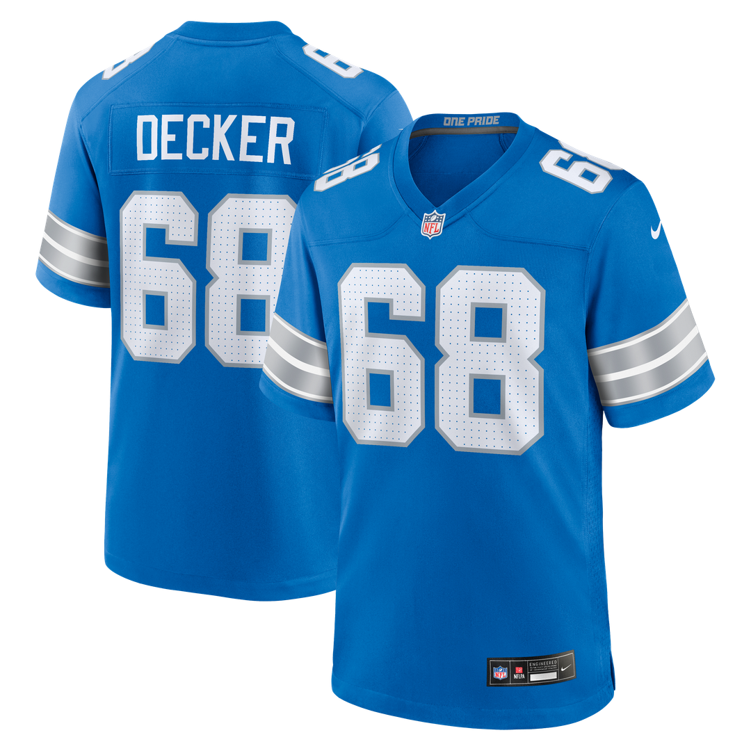 Taylor Decker Detroit Lions Nike Team Game Jersey -  Blue