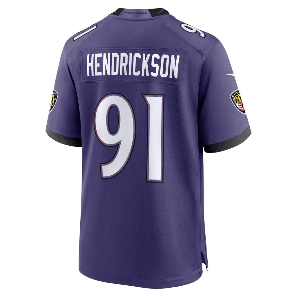 Trey Hendrickson Baltimore Ravens Nike Team Game Jersey - Purple