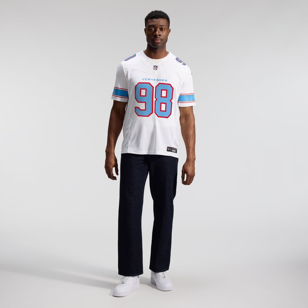 Jeffery Simmons Tennessee Titans Nike Vapor F.U.S.E. Stitched Limited Jersey - White