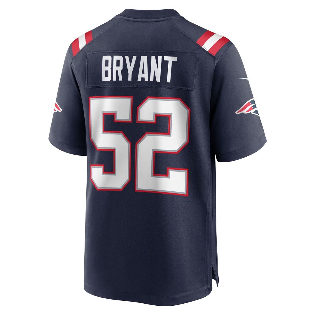 Marcus Bryant New England Patriots Nike Team Game Jersey -  Navy