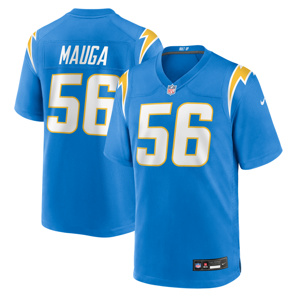 Kanai Mauga Los Angeles Chargers Nike Team Game Jersey -  Powder Blue
