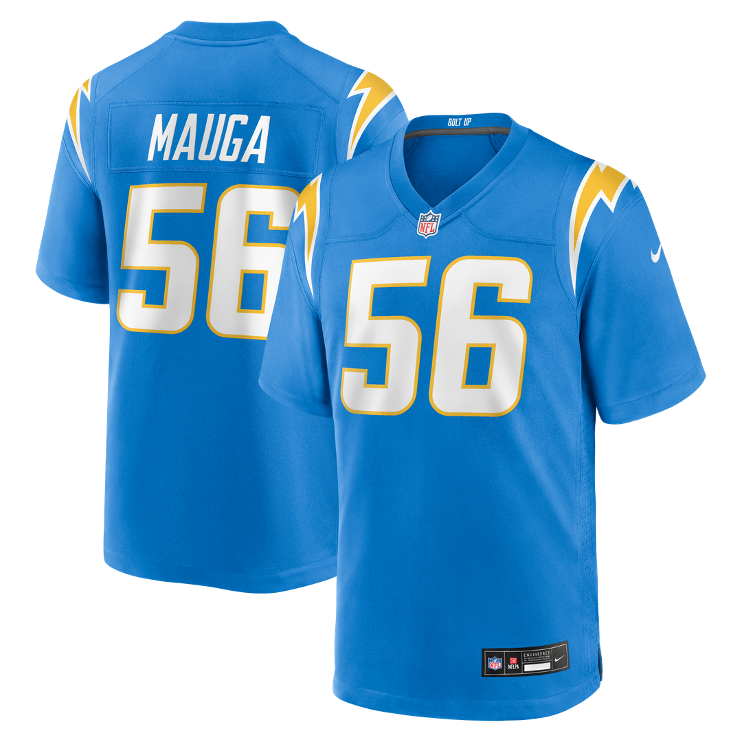 Kanai Mauga Los Angeles Chargers Nike Team Game Jersey -  Powder Blue