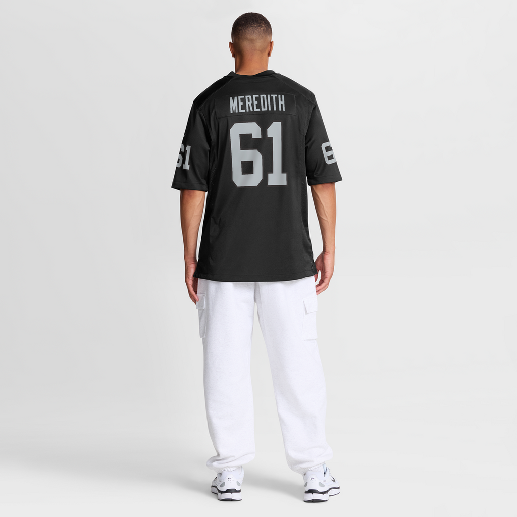 Jordan Meredith Las Vegas Raiders Nike Game Player Jersey - Black