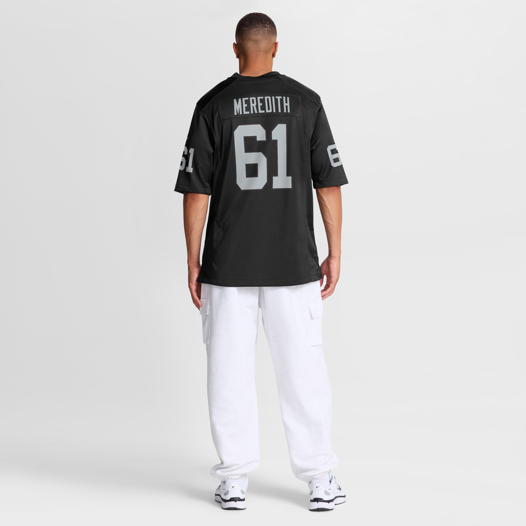 Jordan Meredith Las Vegas Raiders Nike Game Player Jersey - Black