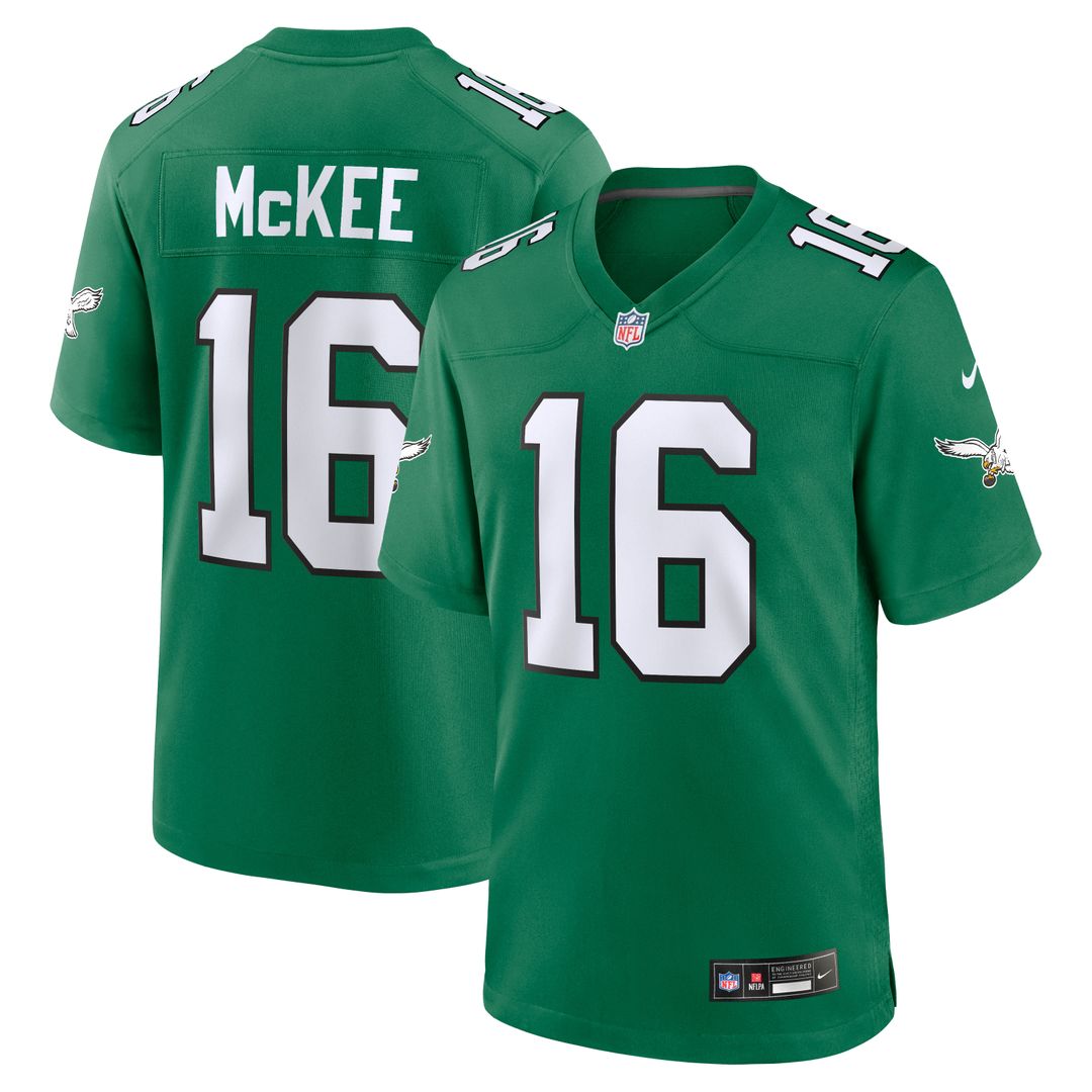Tanner McKee Philadelphia Eagles Nike Alternate Game Jersey - Kelly Green