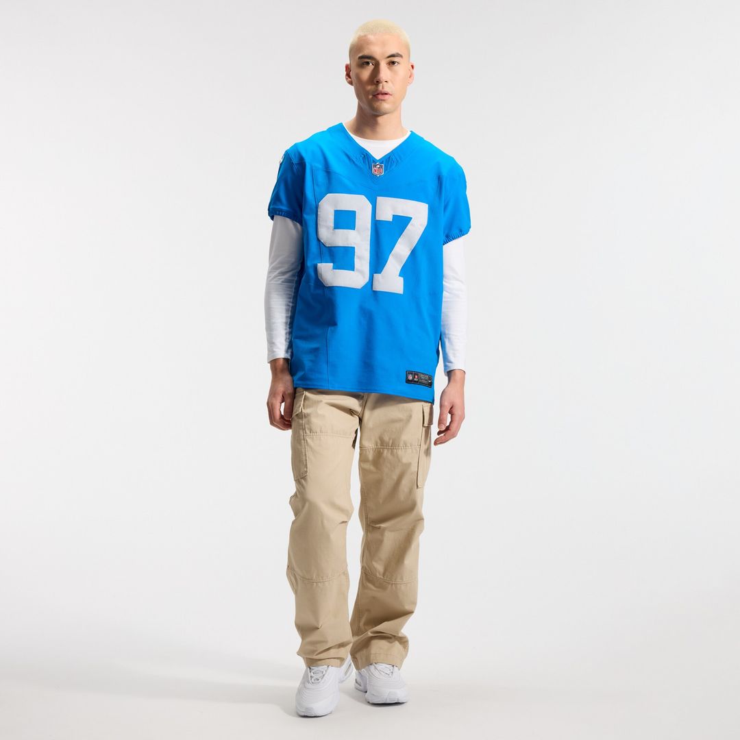 Aidan Hutchinson Detroit Lions Nike Alternate Vapor F.U.S.E. Elite Jersey - Blue