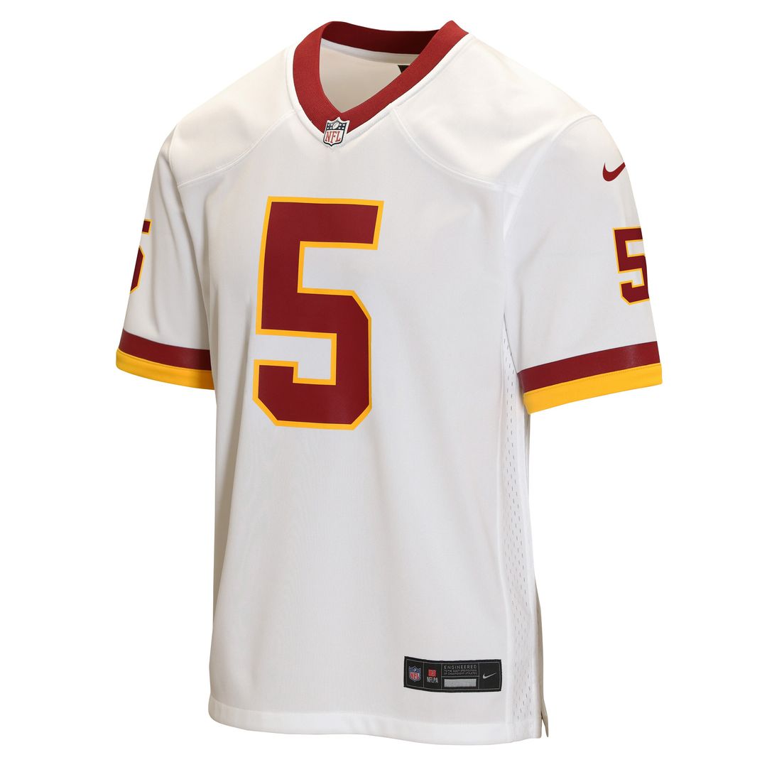 Jayden Daniels Washington Commanders Nike Youth Game Jersey - White