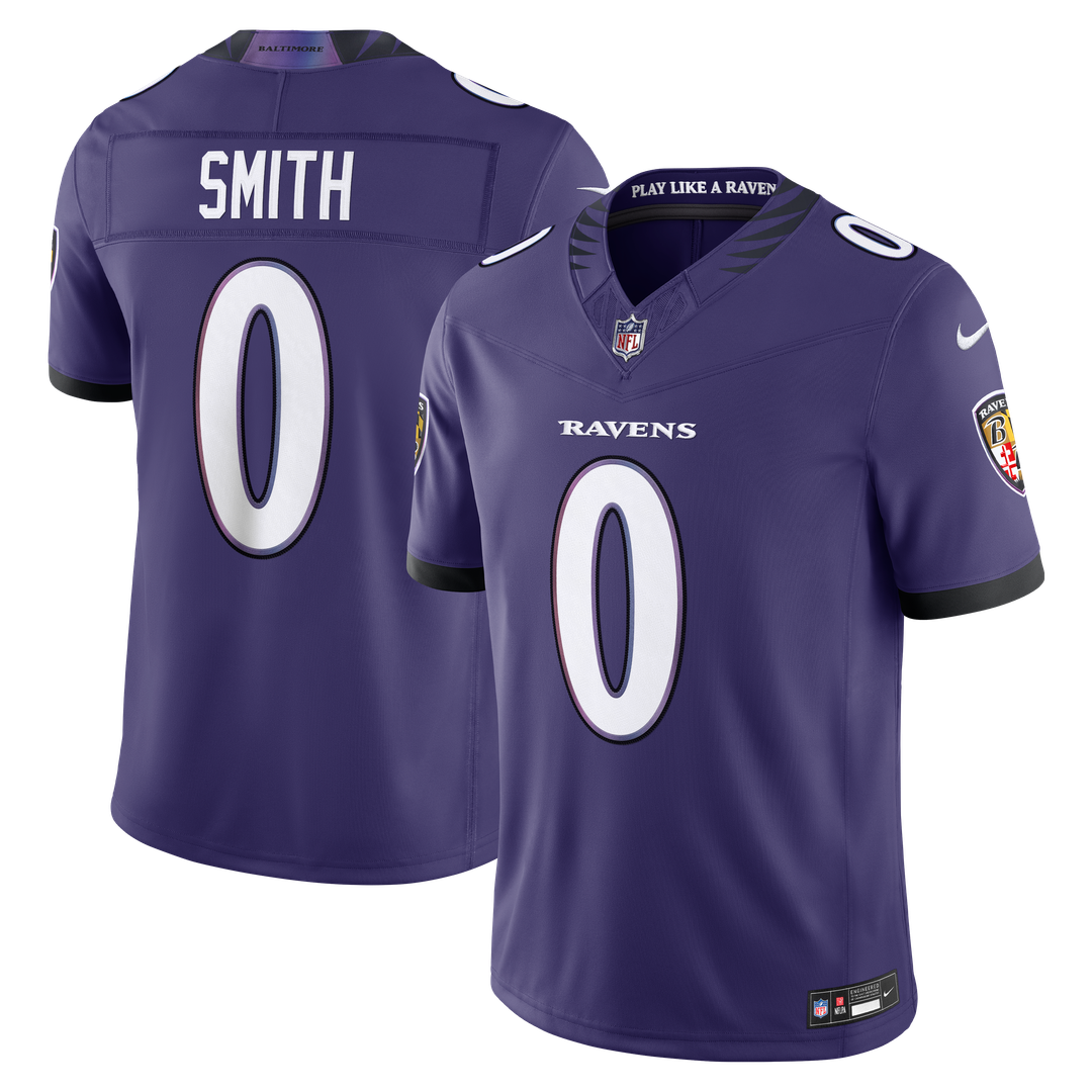 Roquan Smith Baltimore Ravens Nike Vapor F.U.S.E. Stitched Limited Jersey - Purple