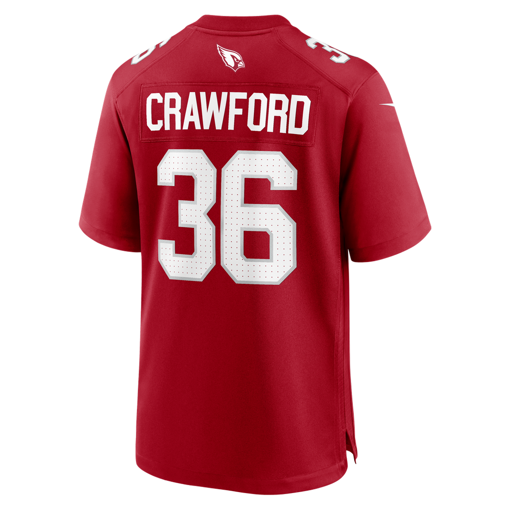 Kitan Crawford Arizona Cardinals Nike Team Game Jersey -  Cardinal