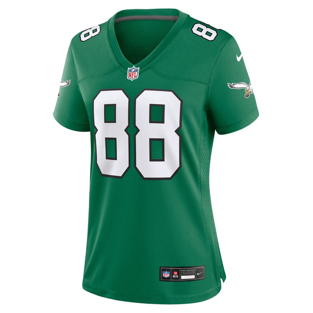 Dallas Goedert Philadelphia Eagles Nike Women's Team Game Jersey -  Midnight Green