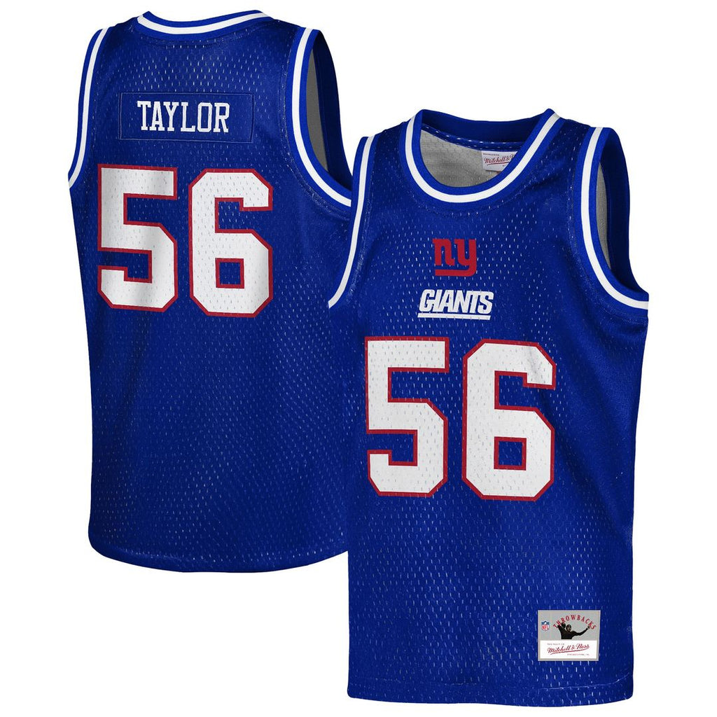 Lawrence Taylor New York Giants Mitchell & Ness Youth Retired Player NFL Basketball Fashion Jersey - Royal
