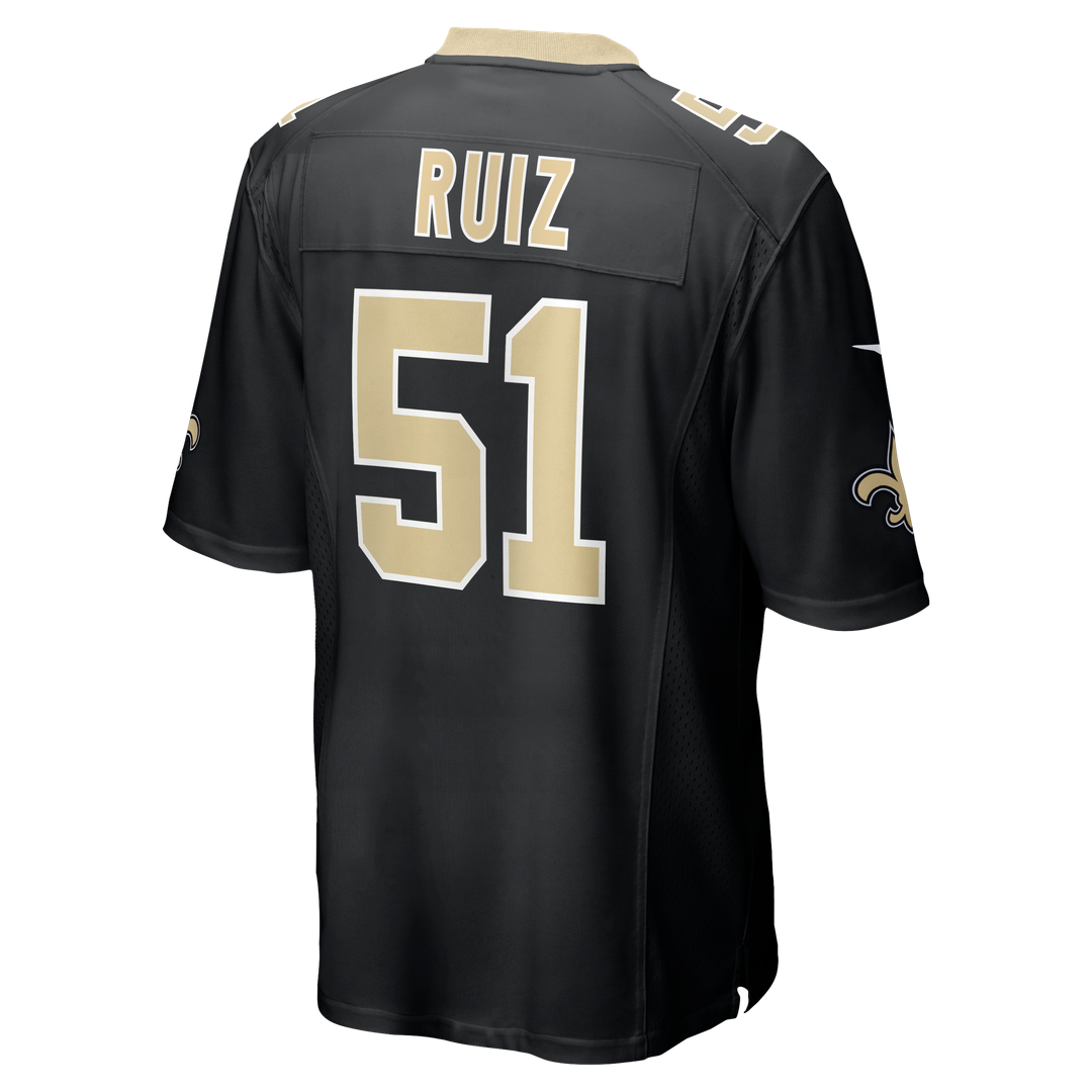 Cesar Ruiz New Orleans Saints Nike Player Game Jersey - Black