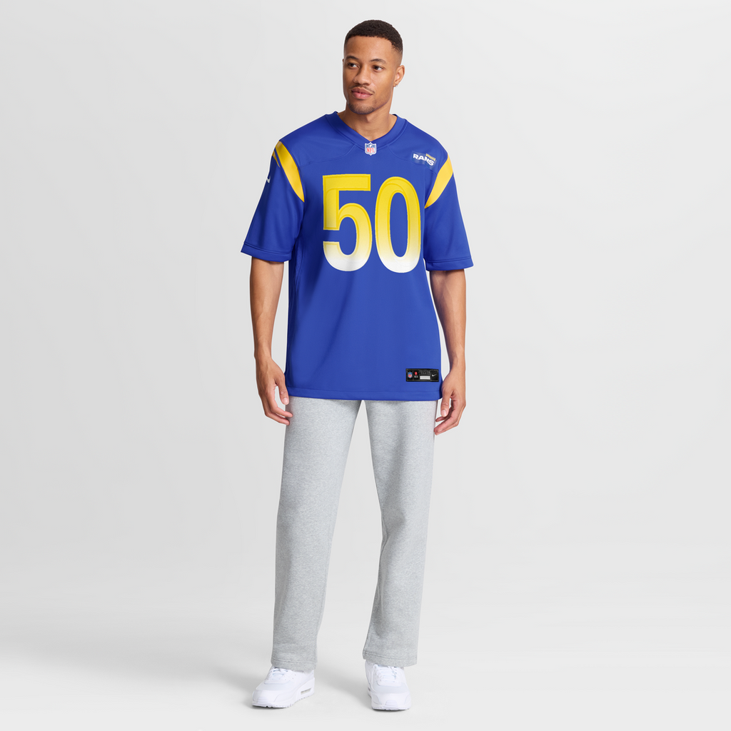 Beaux Limmer Los Angeles Rams Nike Team Game Jersey -  Royal