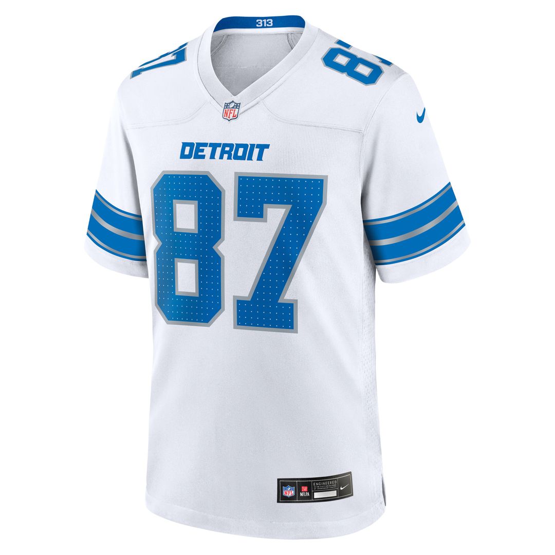 Sam LaPorta Detroit Lions Nike Game Jersey - Blue