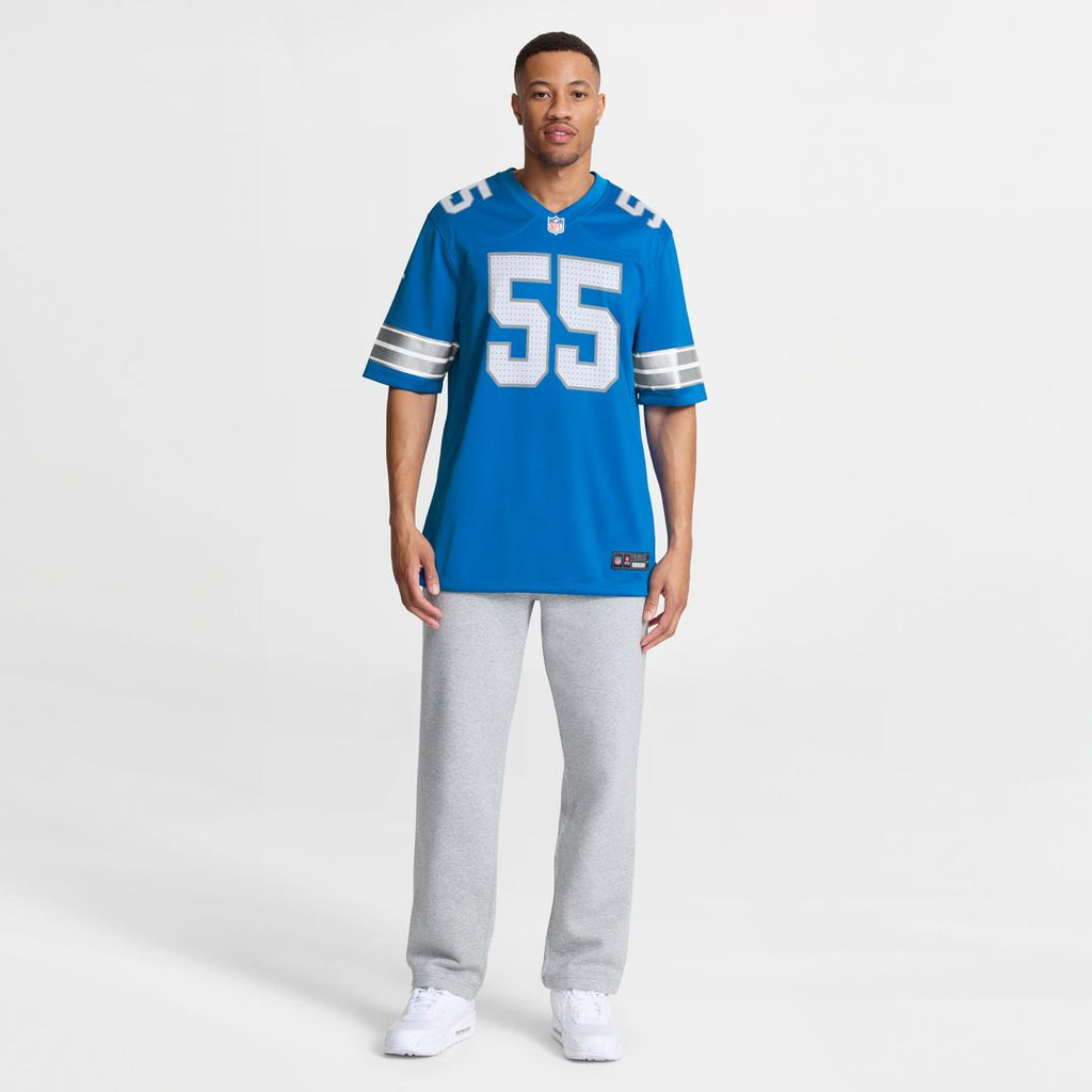 Derrick Barnes Detroit Lions Nike Team Game Jersey -  Blue