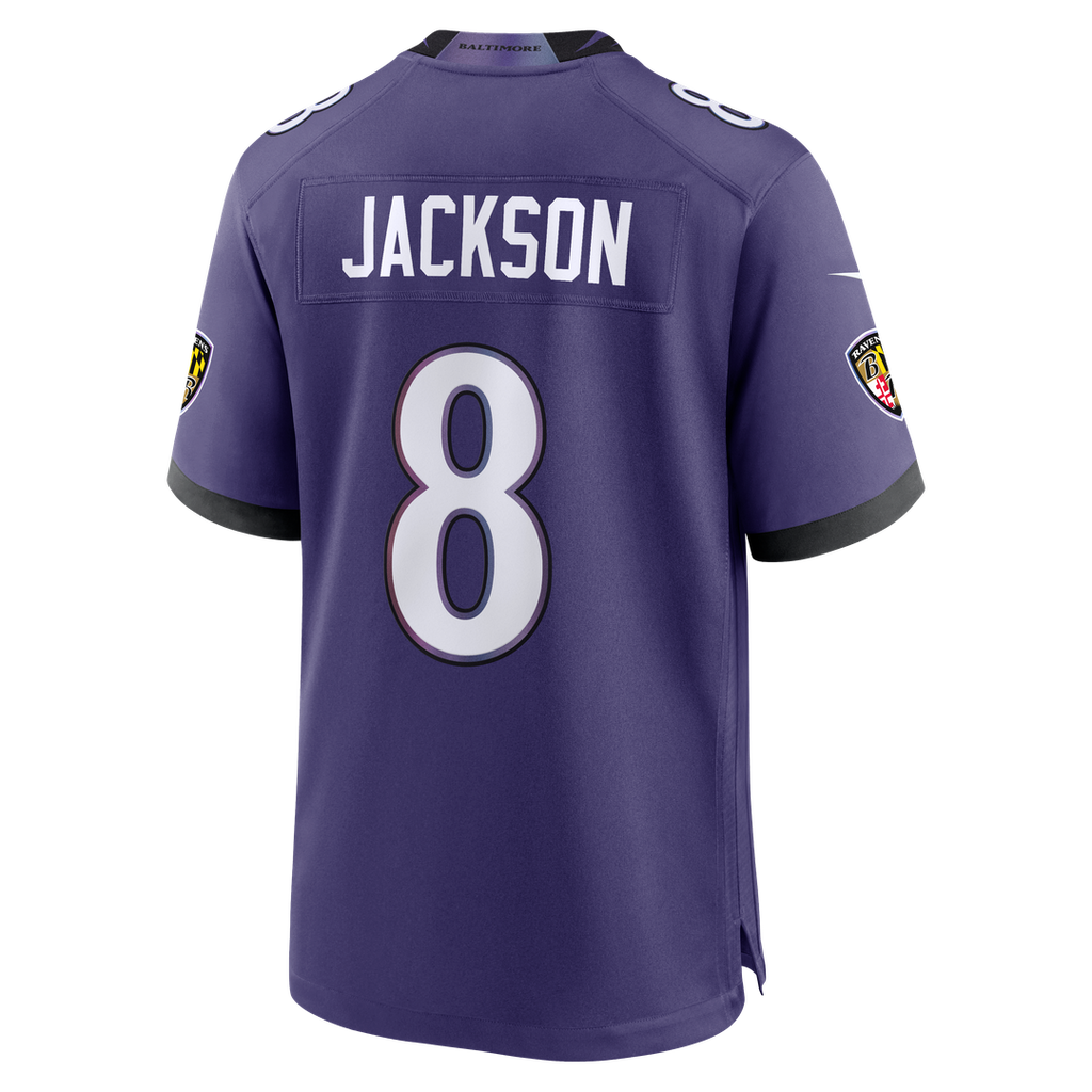 Lamar Jackson Baltimore Ravens Nike Team Game Jersey - Purple