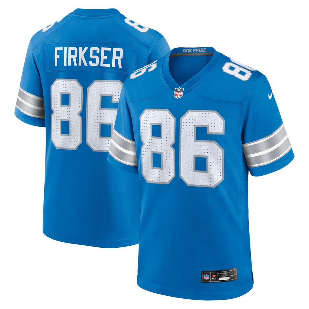 Anthony Firkser Detroit Lions Nike Team Game Jersey -  Blue