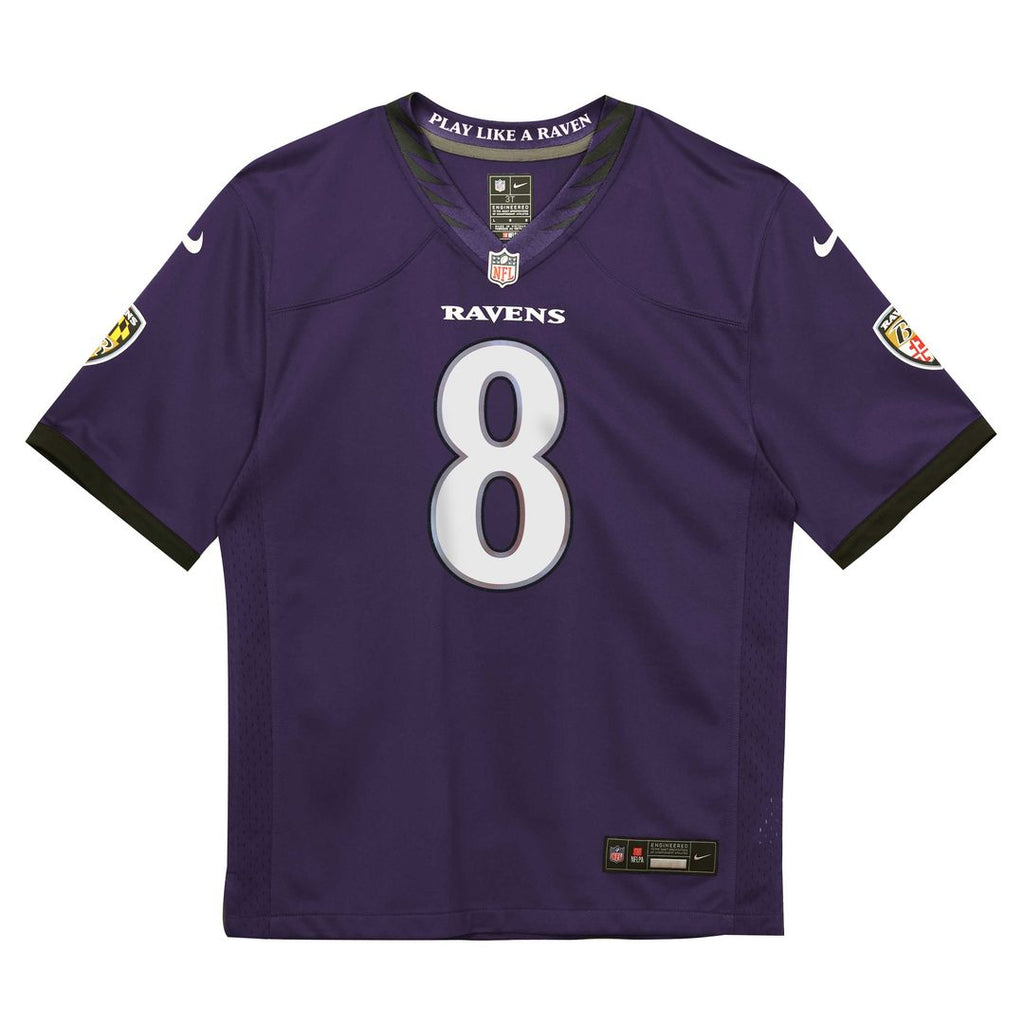 Lamar Jackson Baltimore Ravens Nike Preschool Team Game Jersey - Purple