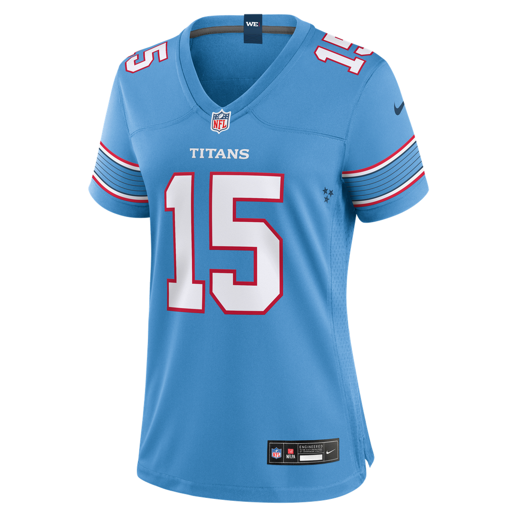 Keldric Faulk Tennessee Titans Nike Women's Team Game Jersey - Light Blue