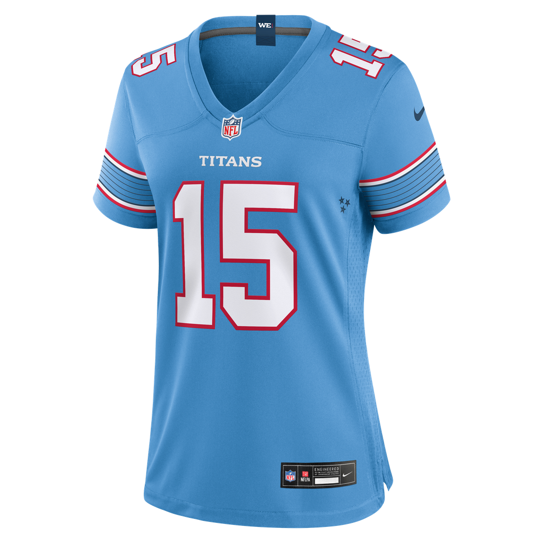 Keldric Faulk Tennessee Titans Nike Women's Team Game Jersey - Light Blue