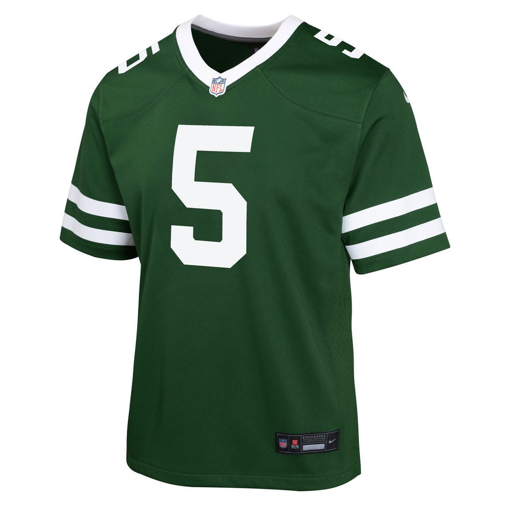 Garrett Wilson New York Jets Nike Youth Game Jersey - Green